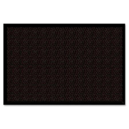 GENUINE JOE Wiper-Scraper Indoor Floor Mat- 3 in. x 5 in.- Chocolate GJO02403